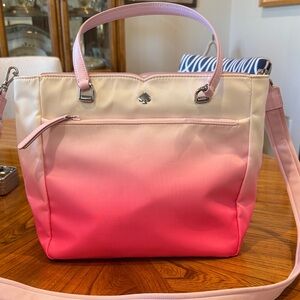 Kate Spade Pink and Cream Ombre Tote